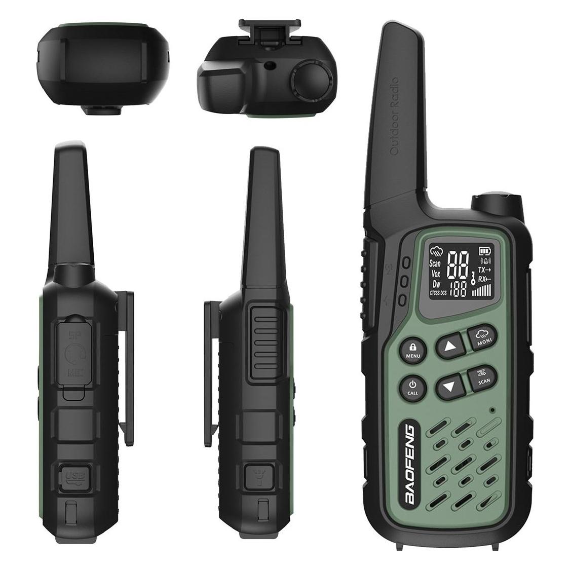 Baofeng Walkie-Talkie BF-T25E Grün (10 km) (5904921481885)