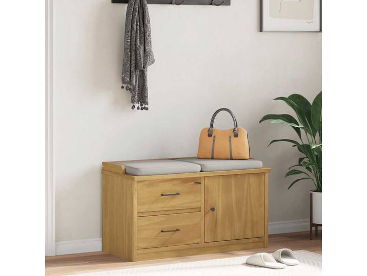 vidaXL Flurbank SANDNES 87x40x50 cm Massivholz Kiefer