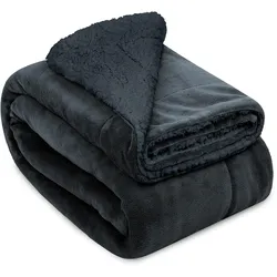 DECKE Alina 150/200 cm Anthrazit/Anthrazit