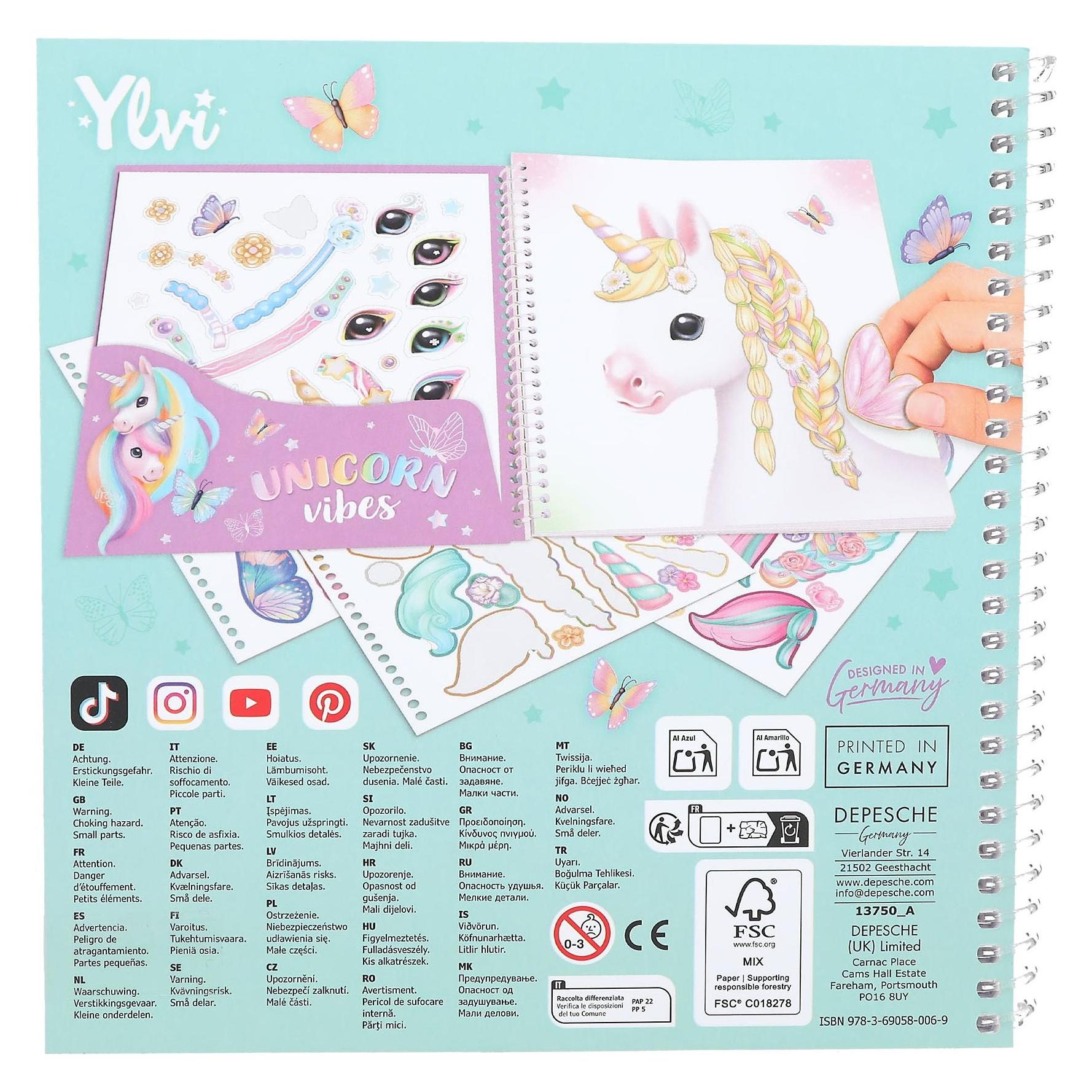 Ylvi & the Minimoomis Ylvi - Create Your Special Unicorn Dress Me Up (413750) (11 Sticker) (413750)