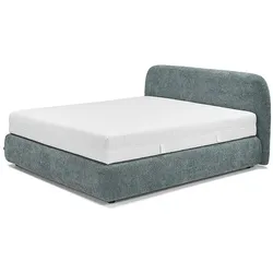 RUF Betten Boxspringbett Elva 200 x cm Stoff Blau, Grün Petrol