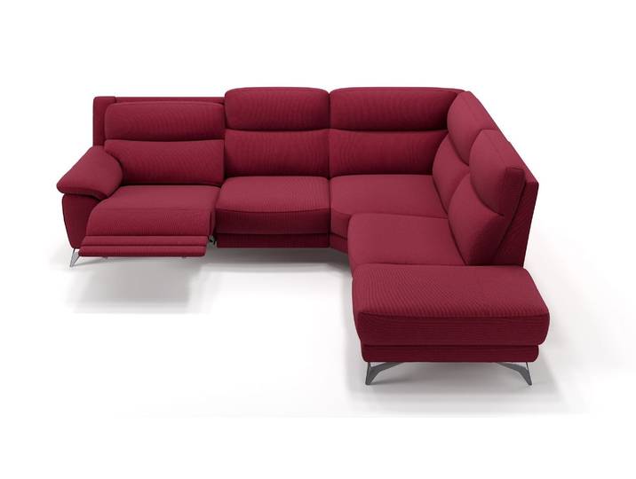 Stoff Polstergarnitur LANTELLA Wohnlandschaft Ecksofa