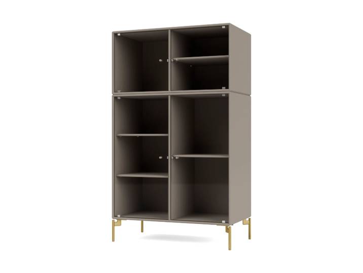 Montana Vitrine Ripple III 69,6x117,6x38 cm Truffle-pieds Brass