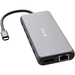 Verbatim USB-C Pro Multiport-Hub CMH-13, 13 Port,Dockingstation Grau