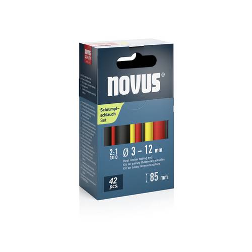 Novus Tools 035-0013 Schrumpfschlauch-Set Schwarz, Rot, Gelb 1St.