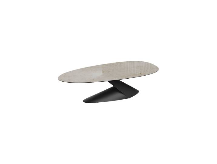 Ausziehbarer Designer Esstisch „Proxima“ aus Keramik, 270 x 120 cm Cremona glänzend Akante Design