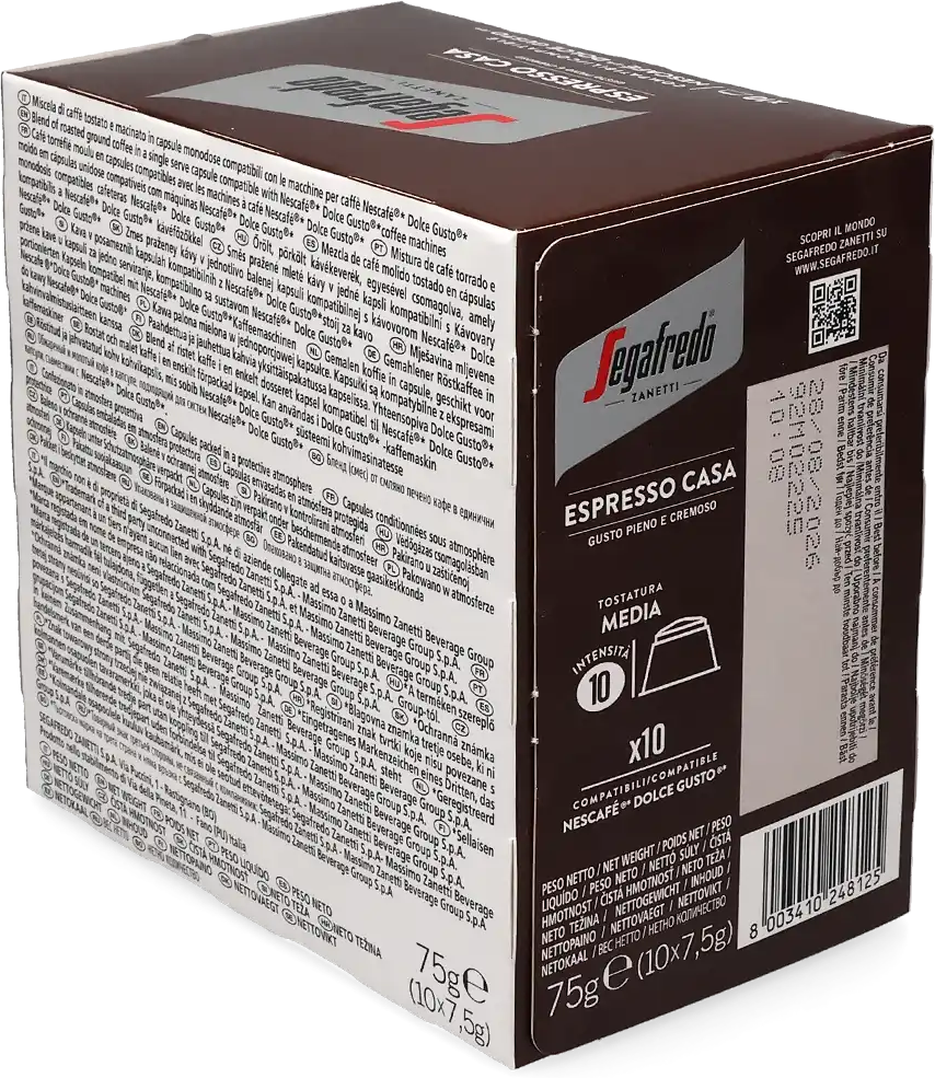 Segafredo   Espresso Casa - 10 capsules voor Dolce Gusto