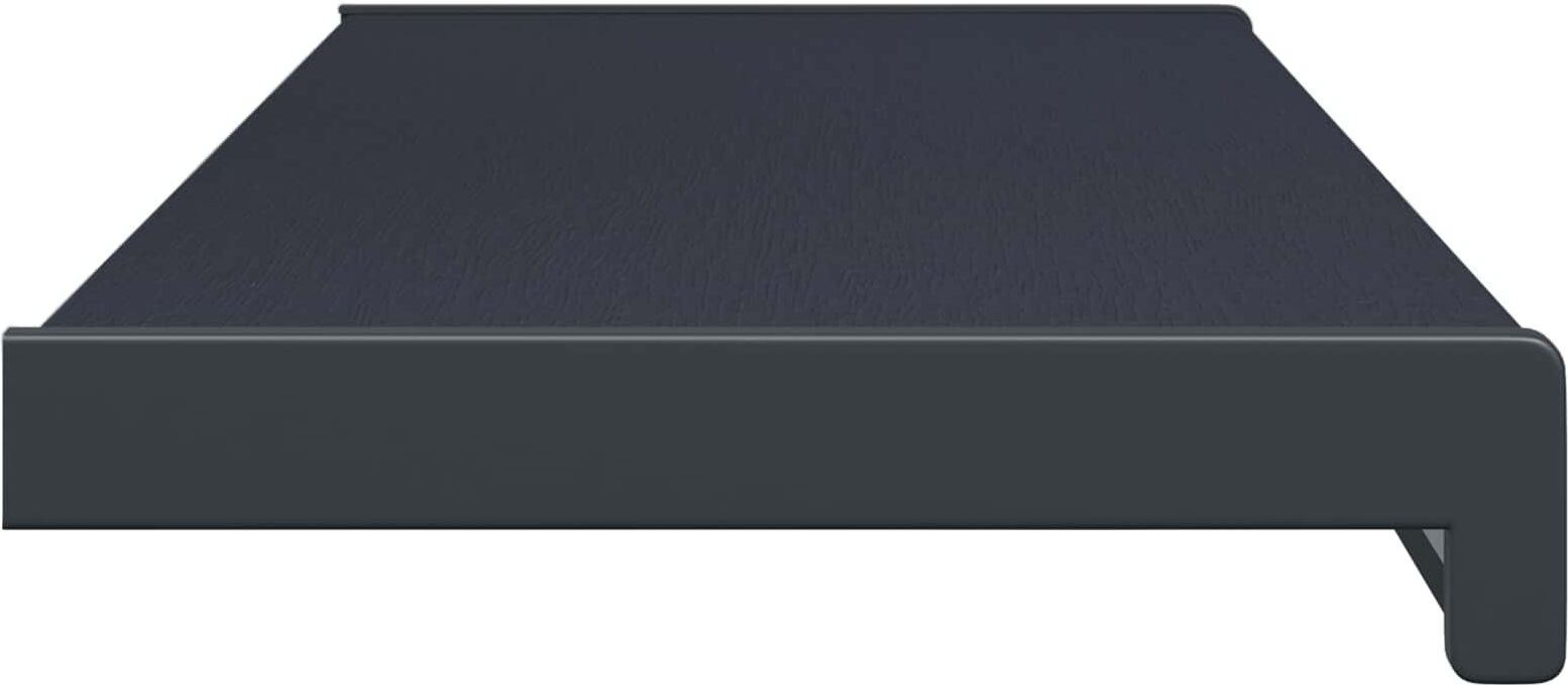 vidaXL Appui de fenêtre Anthracite avec grain de bois PVC