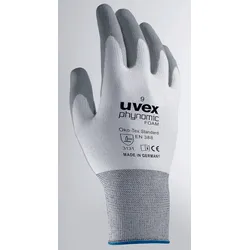 uvex Arbeitshandschuhe phynomic FOAM 11 weiß, grau