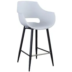 BARHOCKER ZAJA Weiß Kunststoff