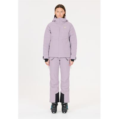 Skijacke SOS "Patrol", Damen, Gr. XS, lila (lila, violett), 100% Polyester, unifarben, normal, ohne Ausschnitt, Jacken Skijacke, mit BionicFinish DWR-Behandlung