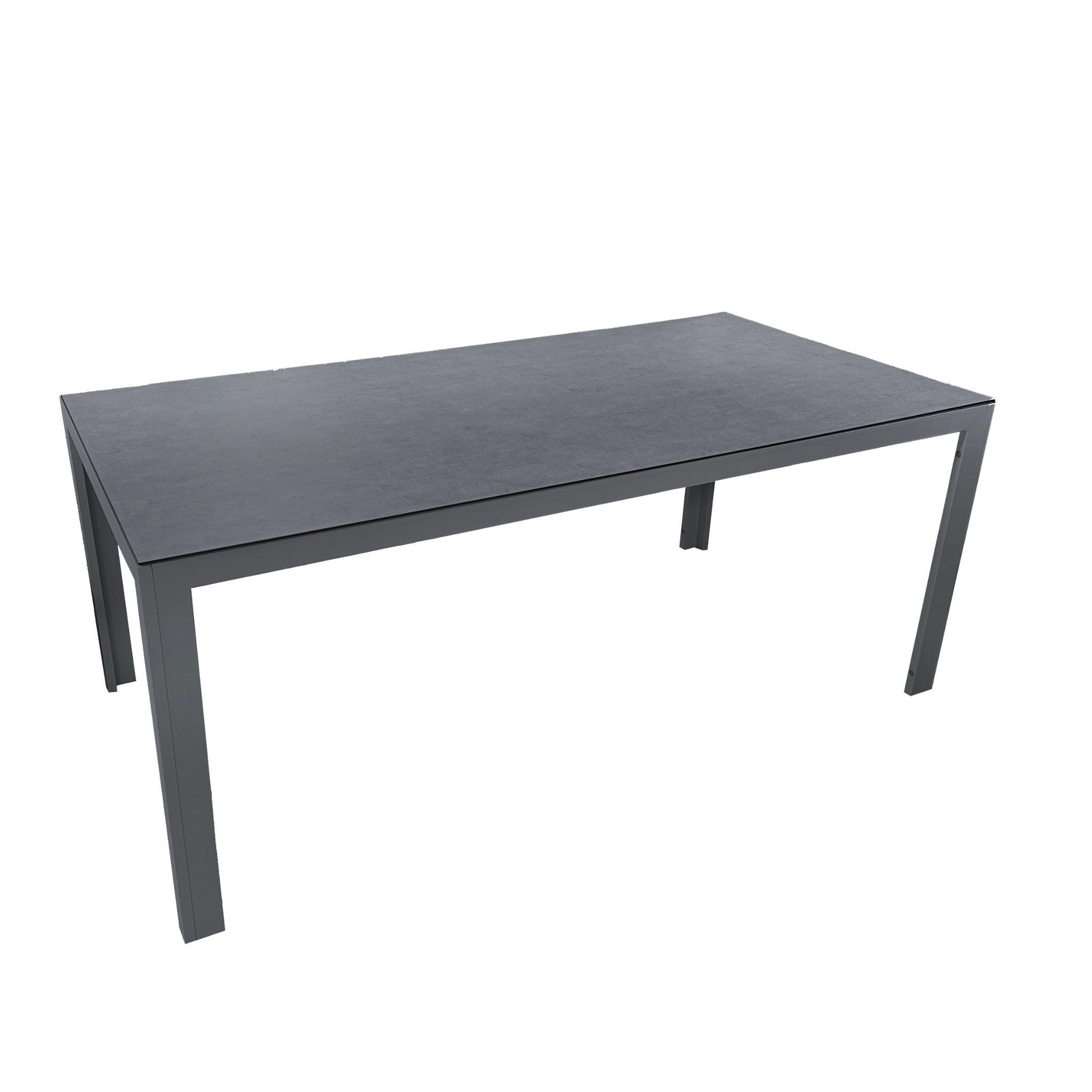 greemotion Gartentisch Rom Anthrazit Aluminium 180x90x74 cm