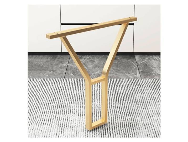 JIiopCFegh Tischbeine, DIY-Möbelbeine, industrielle Esstischbeine aus Gusseisen(Gold,72X35cm)