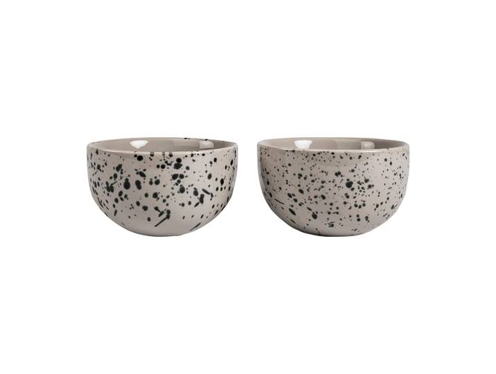 Sagaform Petit bol Ditte Lot de 2 Gris-noir