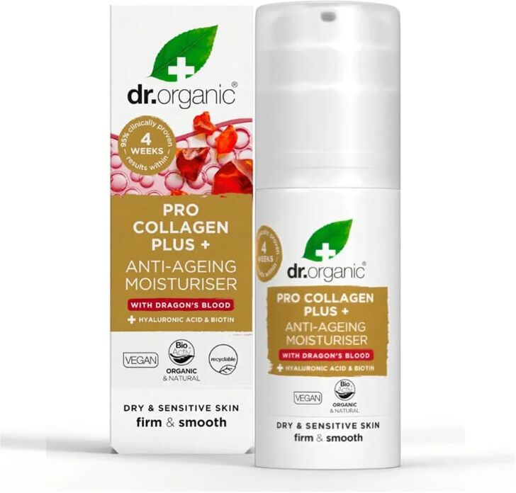 Dr Organic Creme Hidratante Anti-idade Pro Collagen Plus Sangue do Dragão 50 ml