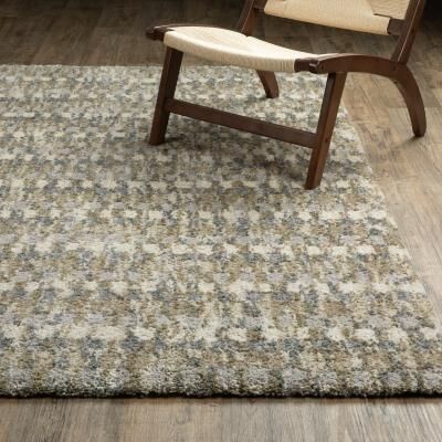 Style Haven Archer Mottled Abstract Gold/ Grey Shag Area Rug-