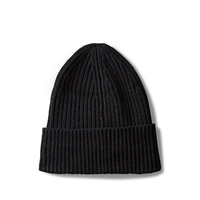 Beanie CALVIN KLEIN JEANS, Jungen, Gr. S/M, schwarz, Grobstrick, Kunstfaser, unifarben, Mützen Beanie, mit Monogramm-Label