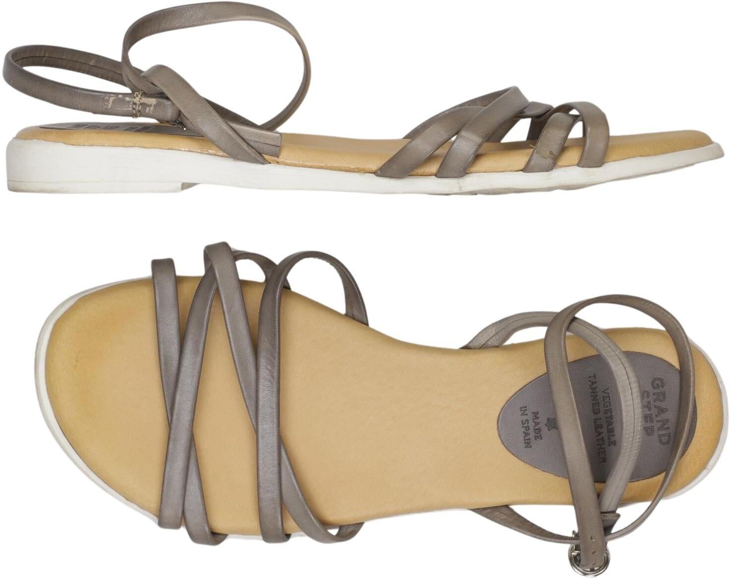Grand Step Shoes Damen Sandalen, Grau, Gr. EU 37, kein / Etikett - Second Hand