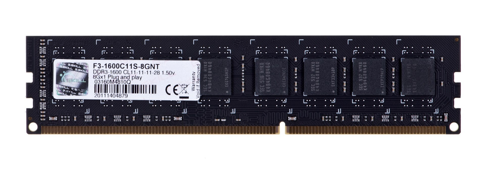 G.Skill 8GB DDR3-1600MHz geheugenmodule