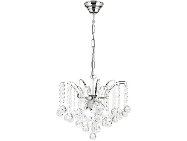 Briamond Pendellampe Sheraton chrom Messing/Kristall B 42 cm