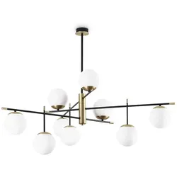 Ideal Lux Deckenleuchte GOURMET PL9, 9xE14, schwarz IDEA-289489