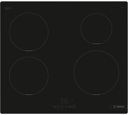 Bosch Serie 4 PUE611BB5J Piano cottura a induzione 60 cm 4 zone standard Nero