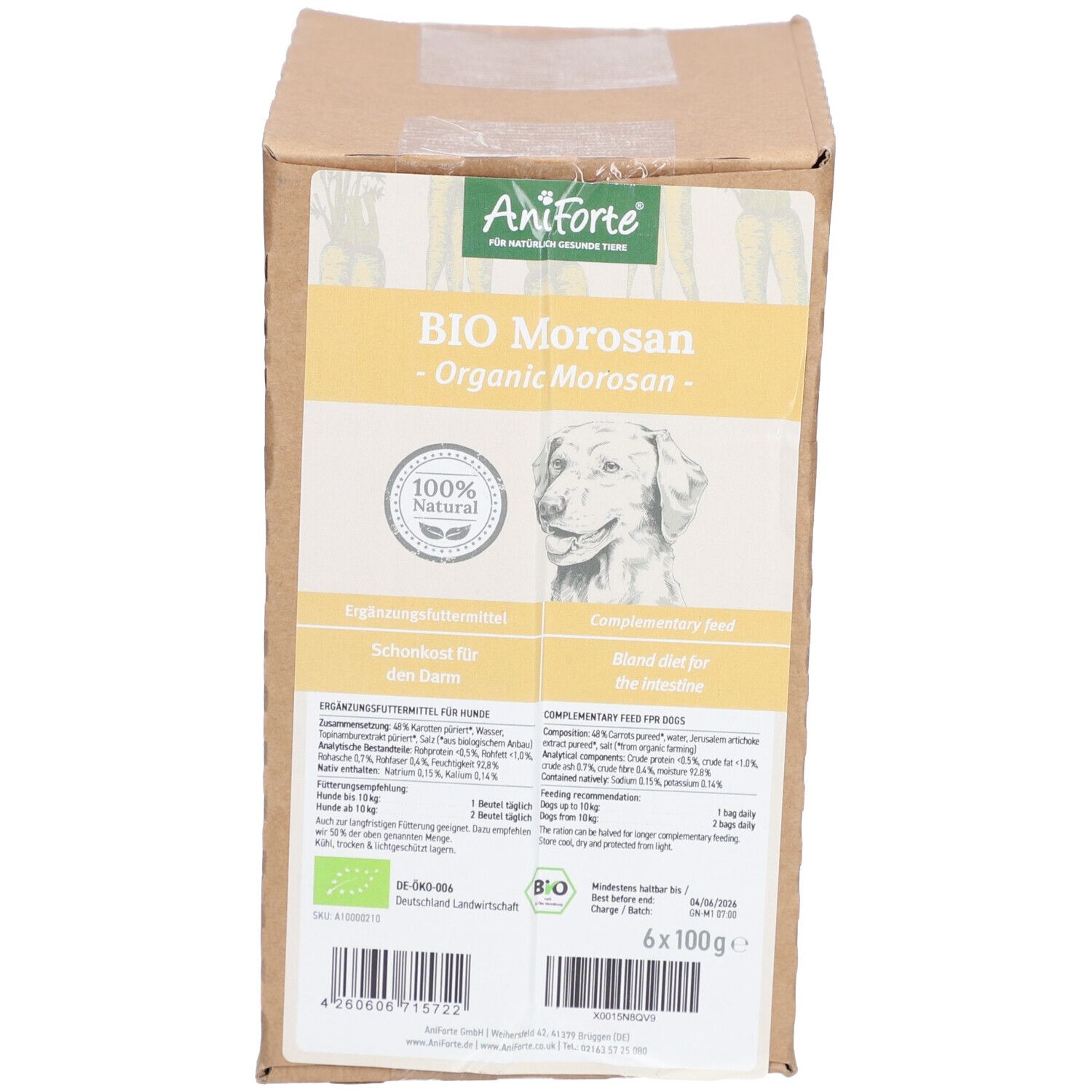 AniForte Bio Morosan 6 x 100 g 6x100 Futter