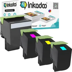 Inkadoo, Toner, Toner kompatibel mit Lexmark C2320Y0 Toner