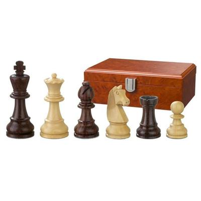 Schachfiguren Barbarossa, Königshöhe 90 mm, gewichtet, in Holzbox