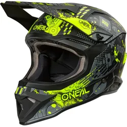 ONeal 1SRS Vibrant S26, Motocrosshelm - Matt Schwarz/Neon-Gelb - S