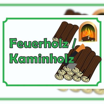 HB-Druck Verkaufsschild Schild Feuerholz A3 (297x420mm)