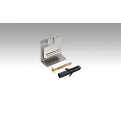 MEISTER Klipse (Metall) für Fußleiste Profil 10 F MK, 11 F MK, 12 F MK, 14 MK, 14 F MK, 15 MK, 15 F MK,16 MK, 21 F MK, 22 F MK, 23 F MK