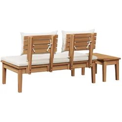 vidaXL, Gartenlounge, Gamenita (Mittelbank + Tisch)