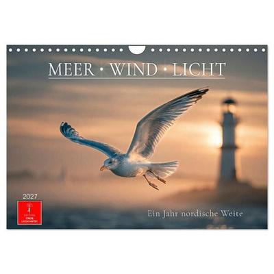 MEER · WIND · LICHT (Wandkalender 2027 DIN A4 quer), CALVENDO Monatskalender