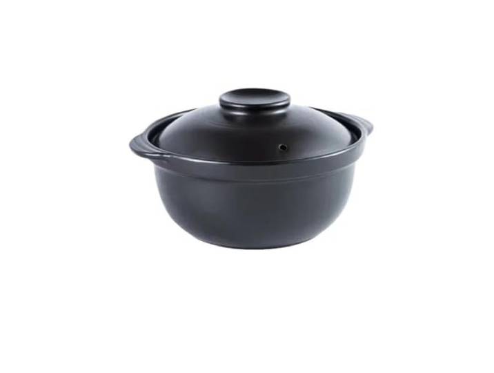 Koreanischer Topf, Auflauf, Keramik, Suppentopf, gedämpfter Reis, geschmorter Hühnerreis und hitzebeständiger Tontopf, Reis-Gas-Tontopf(Deep 2.6 L)