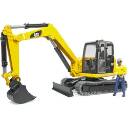 Bruder Cat Minibagger mit Bauarbeiter
