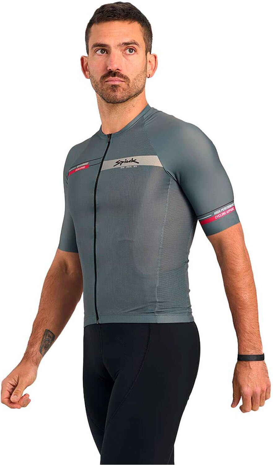 Spiuk top ten maillot manga corta hombre Gris (M)