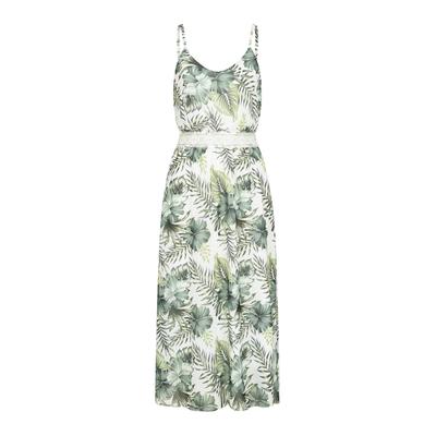 A-Linien-Kleid CLOUD 5IVE "CLOUD 5IVE Maxi Dress", Damen, Gr. XL, US-Größen, grün (weiß), 100% Polyester, loose fit, Kleider