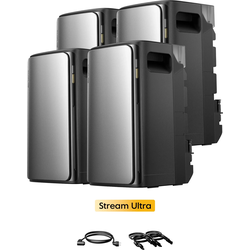 EcoFlow STREAM Ultra, All-in-One Speicher für Balkonkraftwerke, Bundle mit Mengenrabatt, by Powerness - 4 x Stream Ultra | 7680Wh / ohne Zubehör / Selbstabholung