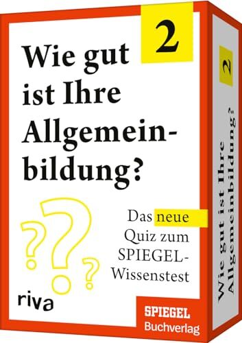 Martin Doerry - Wie gut ist Ihre Allgemeinbildung? 2: Das neue Quiz zum SPIEGEL-Wissenstest. Das perfekte Geschenk zu Geburtstag oder Weihnachten für alle Quizfans. Schule dein Allgemeinwissen - Preis vom 11.10.2026 03:10:56 h