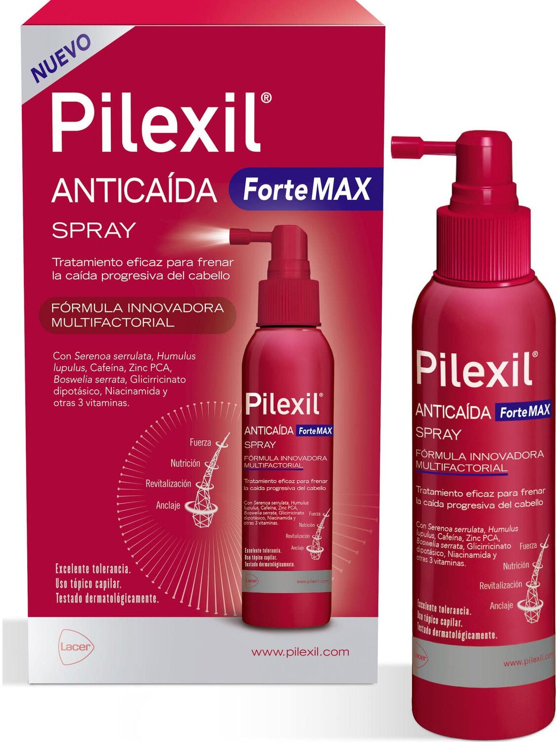 Pilexil Anticaída Forte Max Spray 120ml