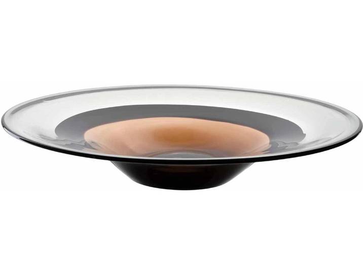Schale LEONARDO Sabbia , braun (braun, transparent), Glas, Schüsseln, Schale