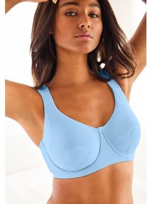 Plus Size Women's Petal Boost® Underwire Bra by Comfort Choice in Sky Blue (Size 54 C)
