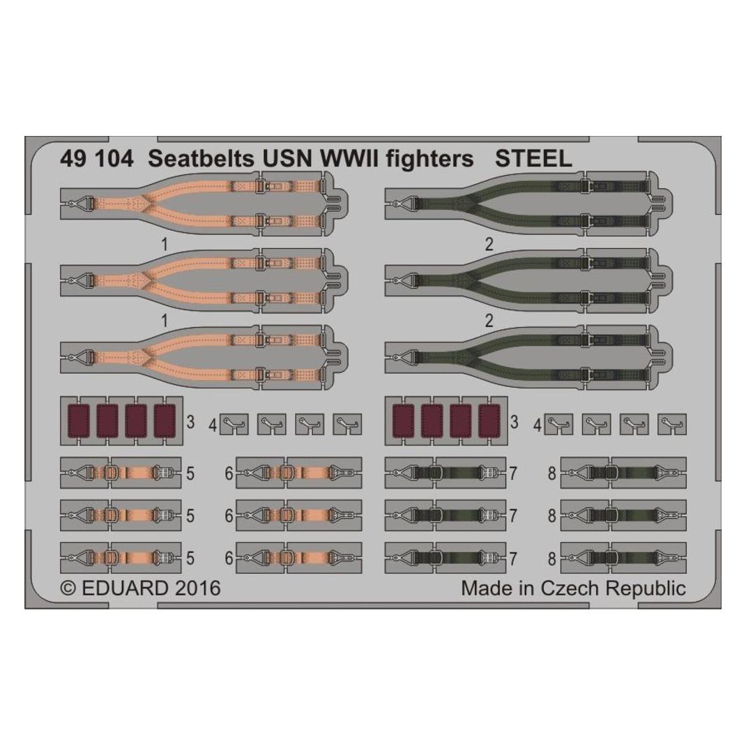 Eduard Seatbelts USN WWII fighters STEEL (49104)