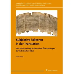 Subjektive Faktoren in der Translation, Fachbücher von Ines Dorn