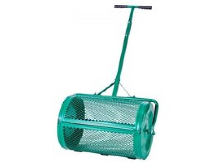 VEVOR Saatgutstreuer, 67 cm breiter Kompoststreuer mit Schiebe-/Schleppgriff, Torfmoosstreuer 4 Höhen verstellbar, Gartenstreuer für Garten, robuster Grassamenstreuer zum Pflanzen & Säen