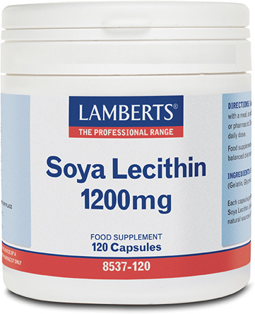 Lamberts Soy lecithin 1200 mg rich source of phosphatidyl choline
