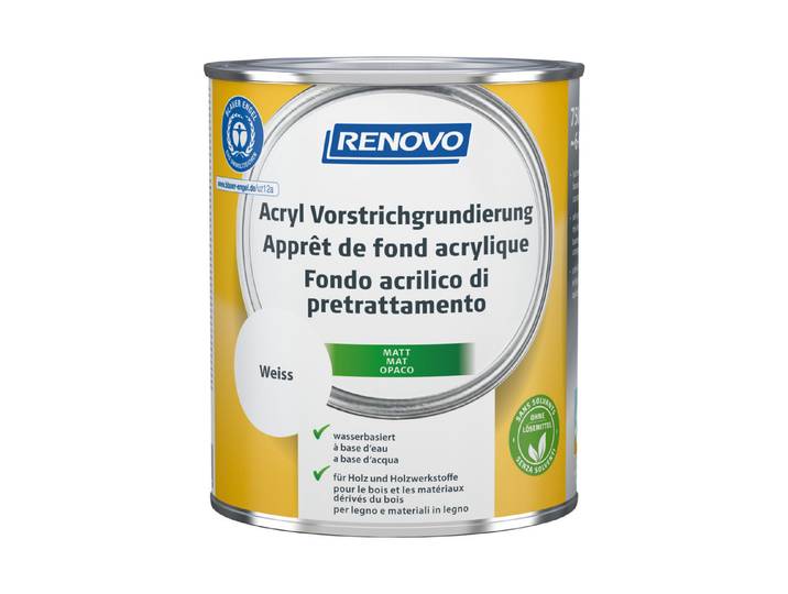 Renovo Vorstreichgrundierung Acryl Weiss 0.75 l Matt