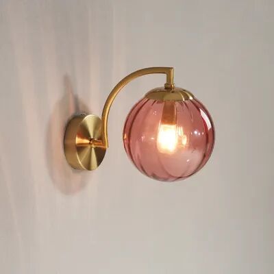 Friendly Fresh Finds Modern LED Glass Wall Lamp Nordic Minimalist Bedroom Bedside Sconce claret