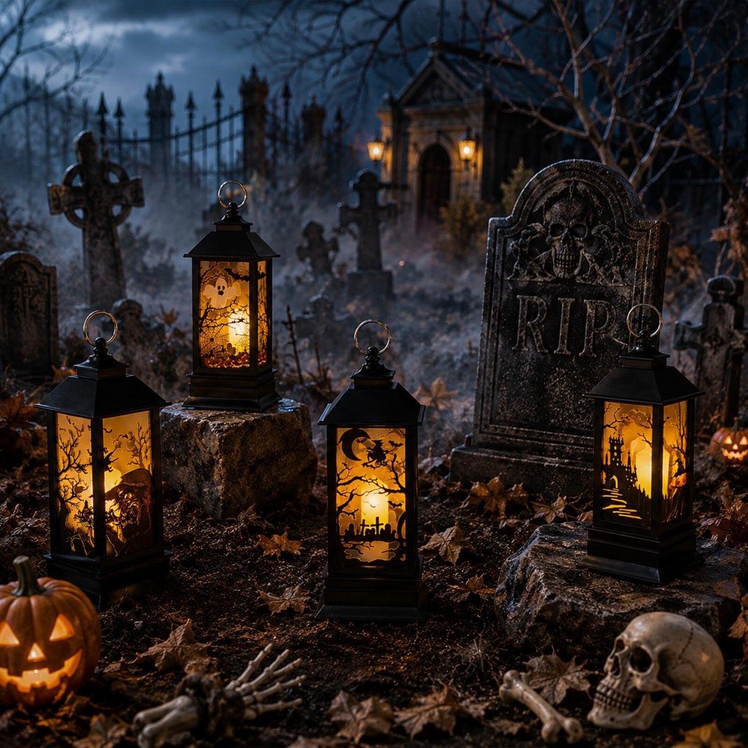 Halloween lantaarn pompoen kaars met batterij voor herfstdecoratie